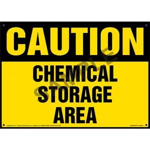 Caution: Chemical Storage Area Sign - OSHA