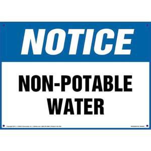 Notice: Non-Potable Water Sign - OSHA