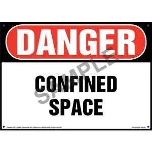 Danger: Confined Space Sign - OSHA