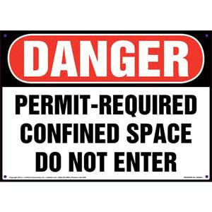 Danger: Permit-Required Confined Space, Do Not Enter Sign - OSHA