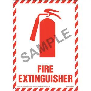 Fire Extinguisher Sign with Icon - Portrait
