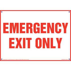 Emergency Exit Only Sign