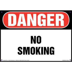 Danger: No Smoking Sign - OSHA