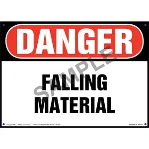 Danger: Falling Material Sign - OSHA