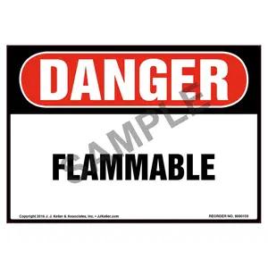 Danger: Flammable Label - OSHA