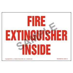 Fire Extinguisher Inside Label
