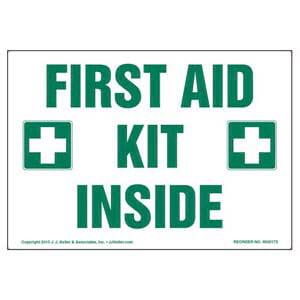 First Aid Kit Inside Label