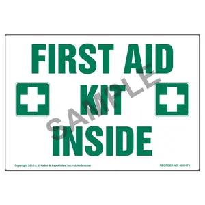 First Aid Kit Inside Label