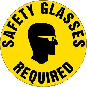 Safety Glasses Required Sign