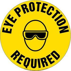 Eye Protection Required Sign
