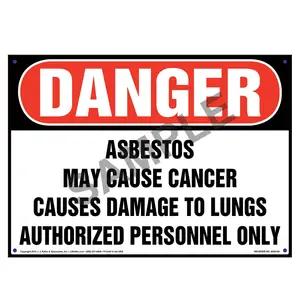 Danger: Asbestos, Authorized Personnel Only Sign - OSHA