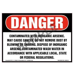 Danger: Contaminated With Inorganic Arsenic Label - OSHA