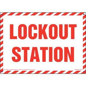 Lockout Station Sign