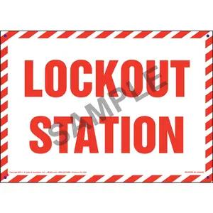 Lockout Station Sign