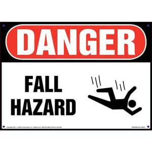 Danger: Fall Hazard - OSHA Sign
