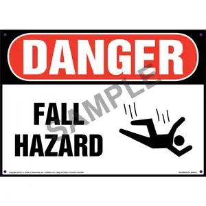 Danger: Fall Hazard - OSHA Sign