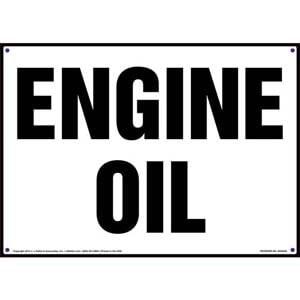Engine Oil Sign
