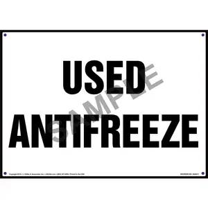 Used Antifreeze Sign