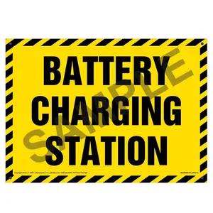 Battery Charging Station Sign