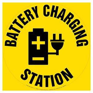 Battery Charging Station - Floor Sign
