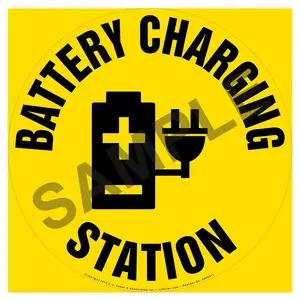 Battery Charging Station - Floor Sign