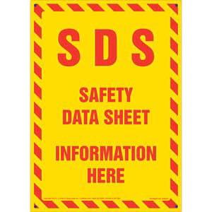 SDS Safety Data Sheet Information Here Sign