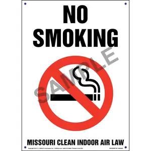Missouri Clean Indoor Air Act: No Smoking Sign