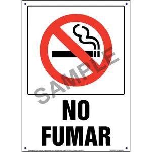 No Smoking Sign with Icon - Spanish, Portrait