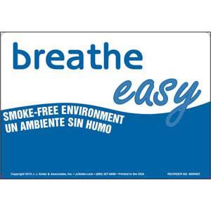 Oklahoma: Breathe Easy Smoke-Free Environment Label - Bilingual