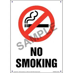 No Smoking Sign with Icon - Portrait