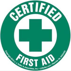 Certified First Aid - Hard Hat/Helmet Decal