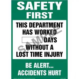 Safety Starts With You - Write-A-Day Scoreboard