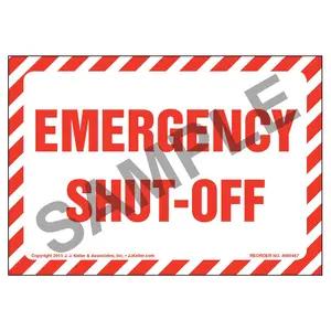 Emergency Shut-Off Label