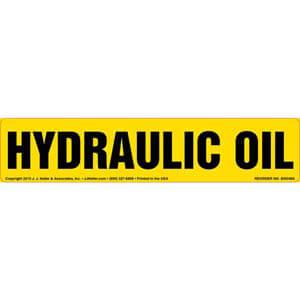 Hydraulic Oil Label