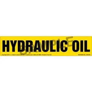 Hydraulic Oil Label