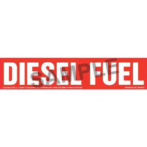 Diesel Fuel Label - Red