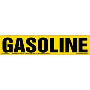 Gasoline Label - Yellow