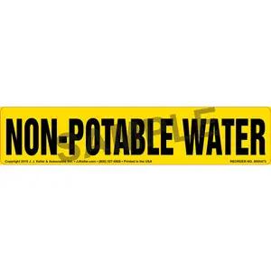 Non-Potable Water Label