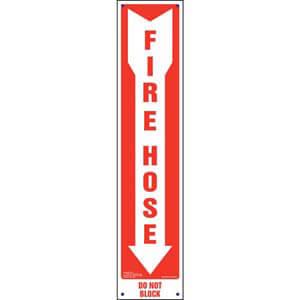 Fire Hose, Do Not Block Sign - Vertical