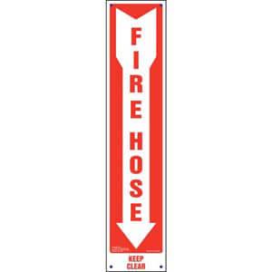 Fire Hose, Keep Clear Sign - Vertical
