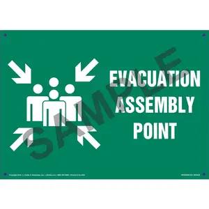 Evacuation Assembly Point Sign with Icon