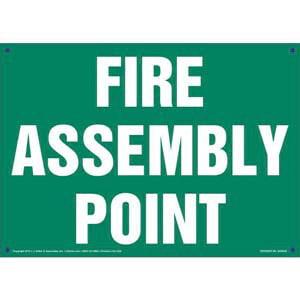 Fire Assembly Point Sign - Green