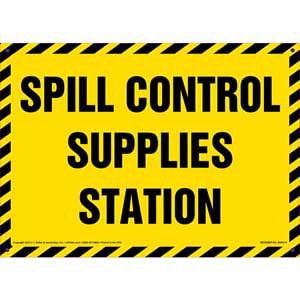 Spill Control Station Sign