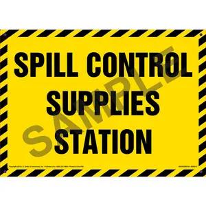 Spill Control Station Sign