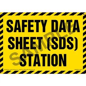 Safety Data Sheet (SDS) Station Sign