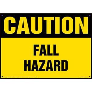 Caution: Fall Hazard - OSHA Sign
