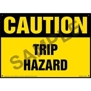 Caution: Tripping Hazard - OSHA Sign