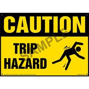 Caution: Tripping Hazard - OSHA Sign