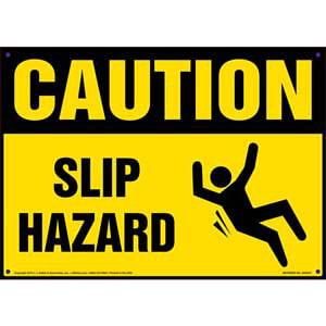 Caution: Slip Hazard - OSHA Sign