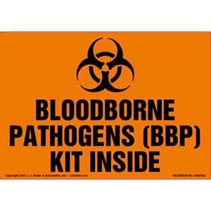 Bloodborne Pathogens (BBP) Kit Inside Label